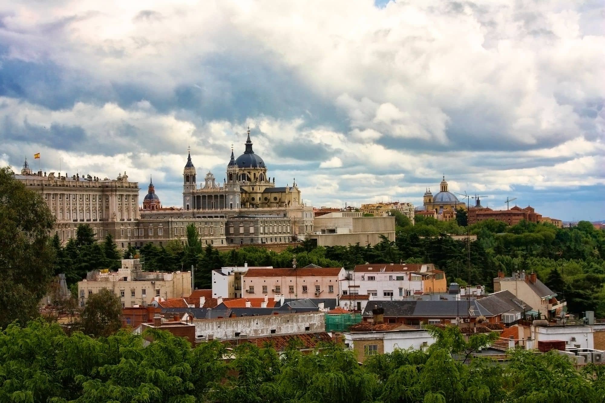 Madrid skyline with the Royal Palace